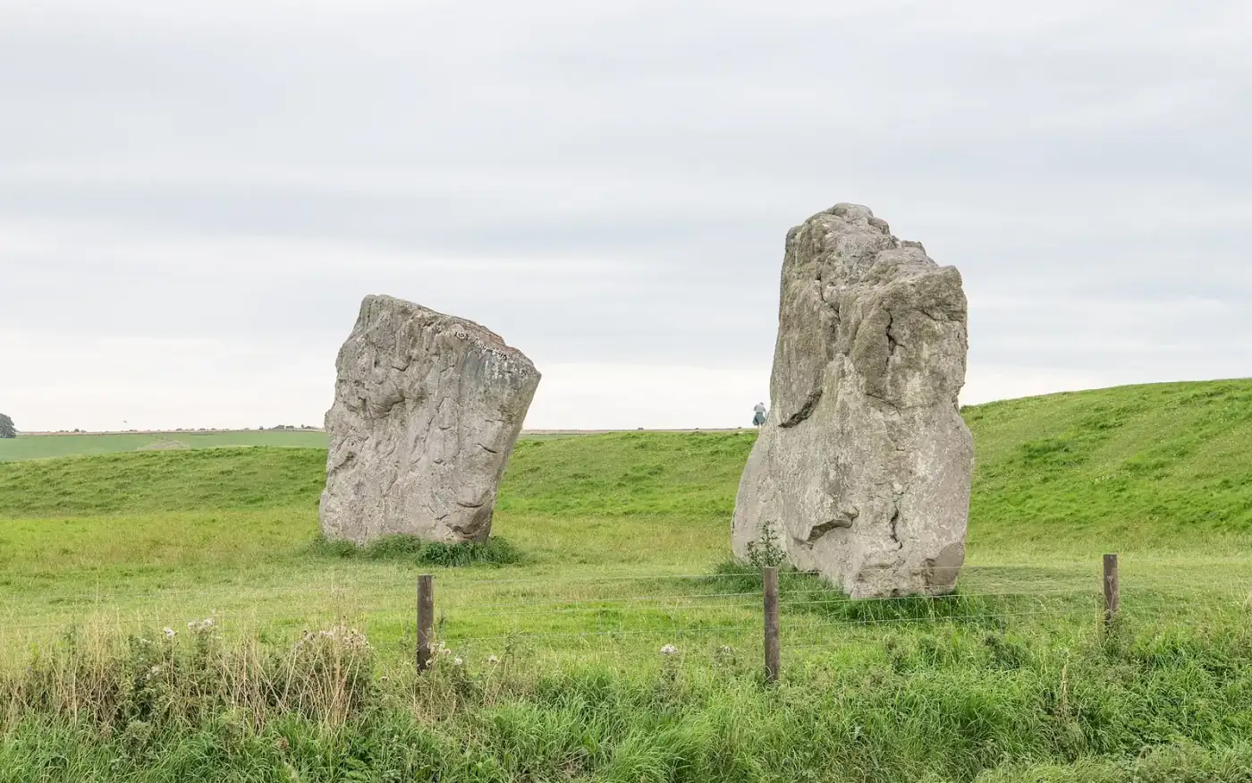 Sarsen stones in the outer circle at Avebury