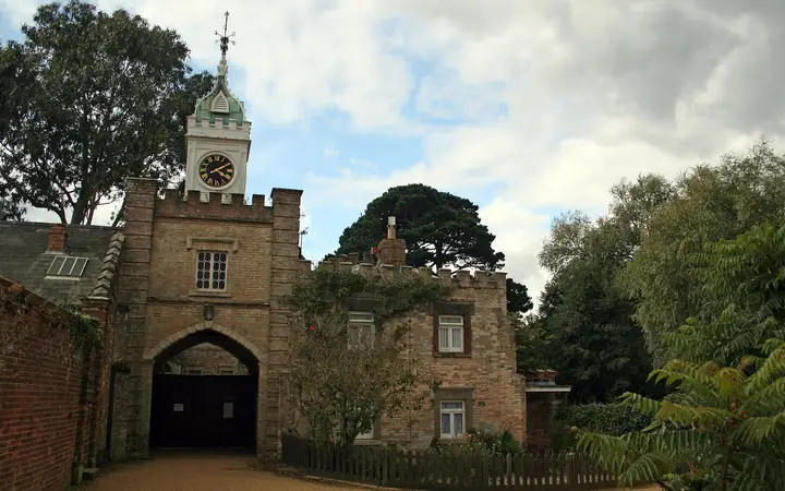 The castle gatehouse on Brownsea Island