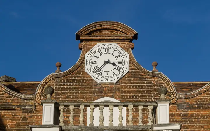 The clock on Christchurch Mansion, Ipswich