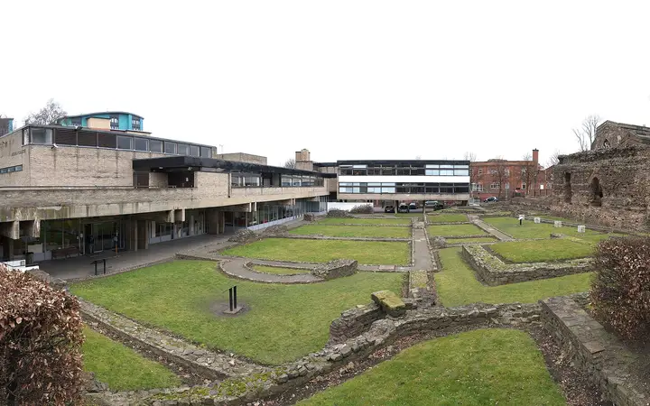 Jewry Wall Roman ruins in Leicester