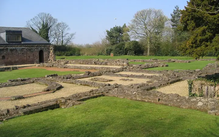 The ruined walls of Norton Priory