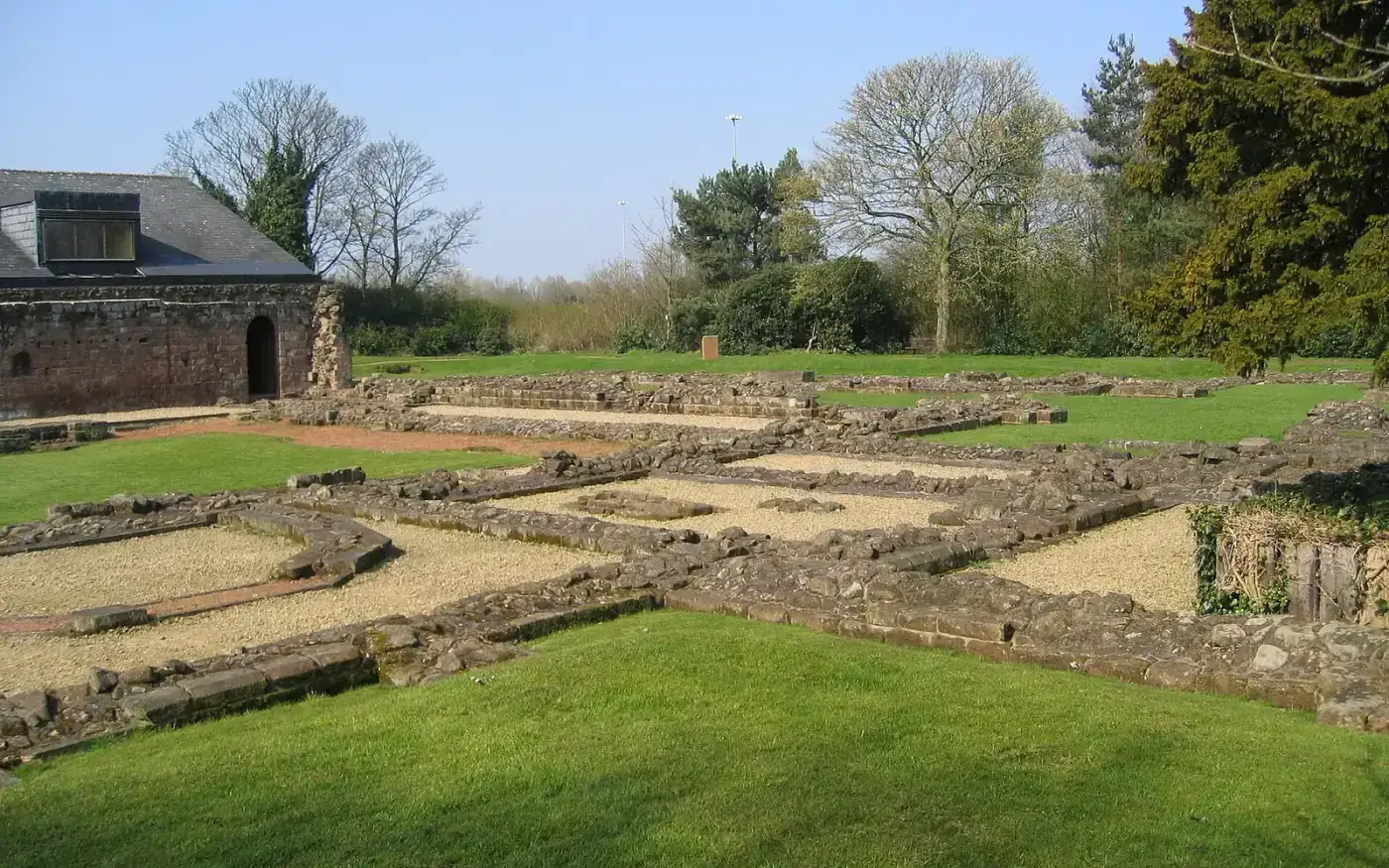 The ruined walls of Norton Priory