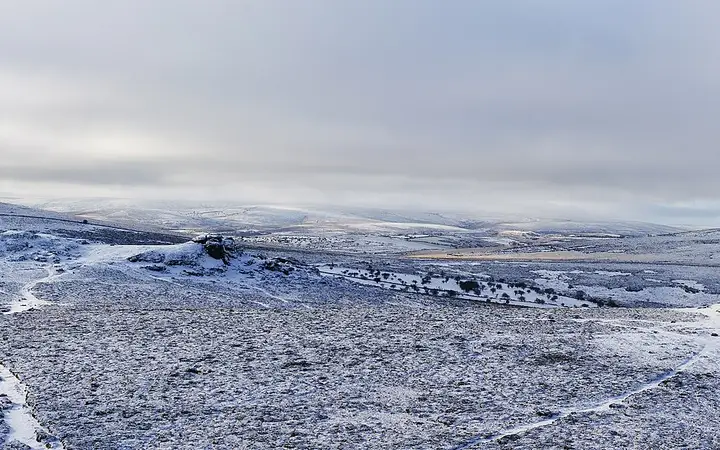 Panorama of Dartmoor from Rippon Tor