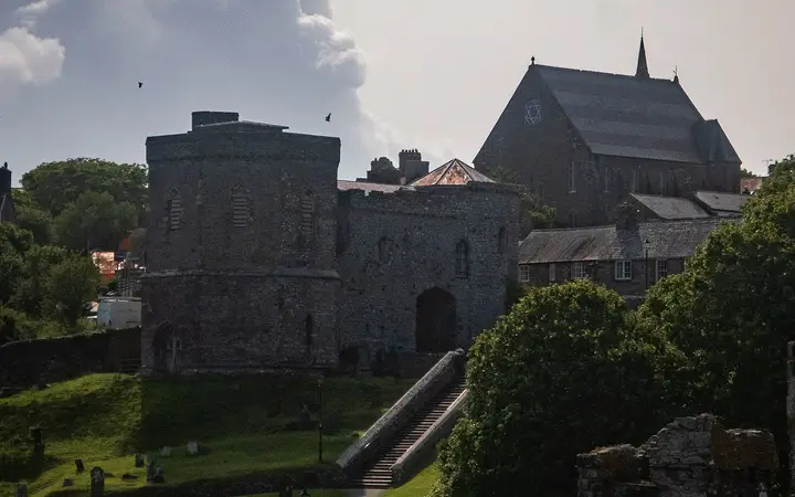 St Davids Cathedral seen from the ruins of the Bishop's Palace