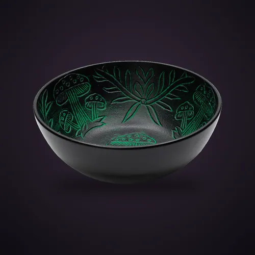 Aluminum Singing Bowl - Magic Mushroom - Green (20cm) – Tibetan Singing Bowls from Starseed UK