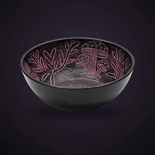 Aluminum Singing Bowl - Magic Mushroom - Pink (20cm) – Tibetan Singing Bowls from Starseed UK