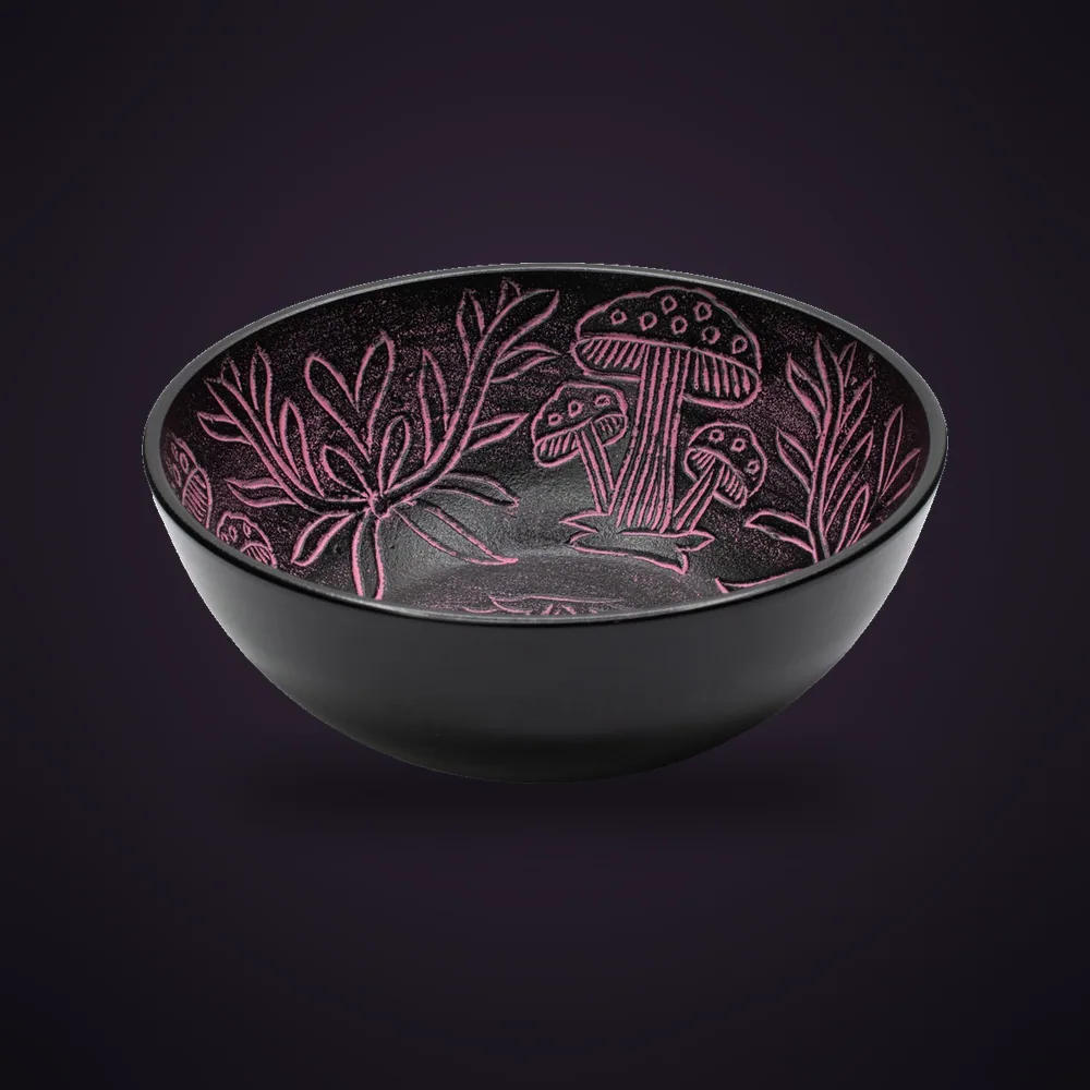 Aluminum Singing Bowl - Magic Mushroom - Pink (20cm)