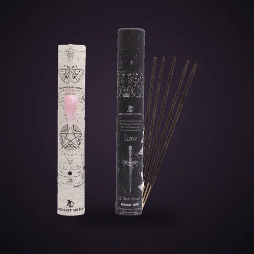 Ancient Witch Spell Incense - Love - Rose Quartz Pendulum – Ancient Witch Spell Incense from Starseed UK