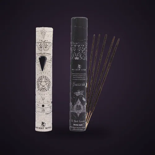 Ancient Witch Spell Incense - Success - Black Obsidian Pendulum – Ancient Witch Spell Incense from Starseed UK