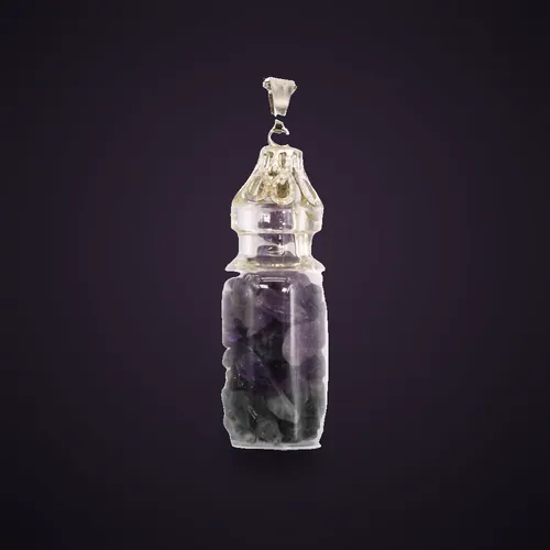Bottled Gemstones Necklace - Amethyst – Indian Gemstone Necklaces from Starseed UK