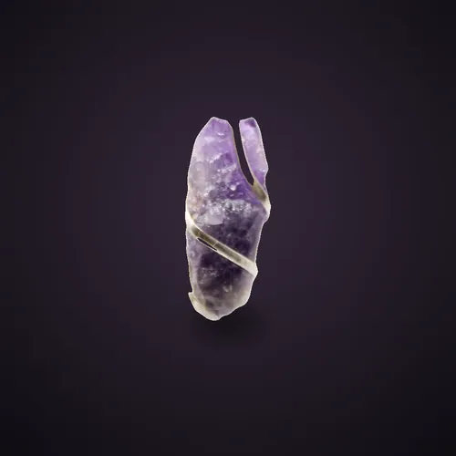 Cascade Wrapped Gemstone Necklace - Rough Amethyst – Indian Gemstone Necklaces from Starseed UK