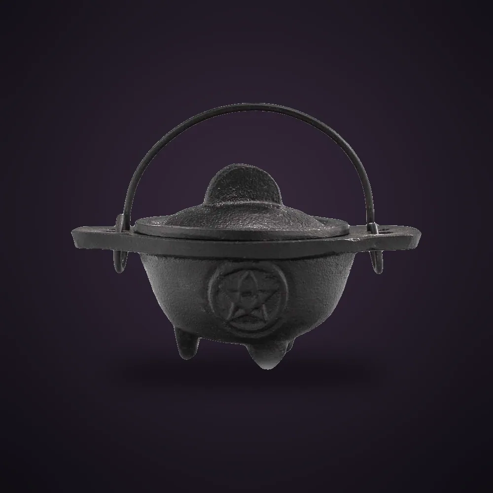 Cast Iron Cauldron with Pentagon 5x9cm