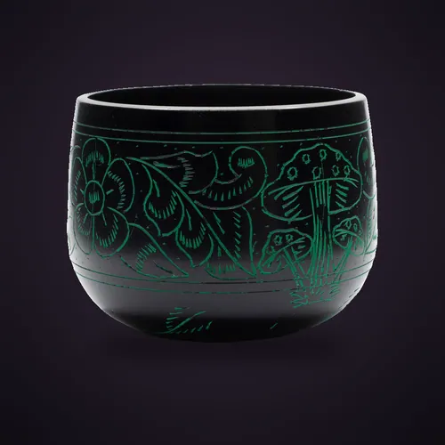 Cauldron Singing Bowl - Magic Mushroom - Green (15cm) – Tibetan Singing Bowls from Starseed UK