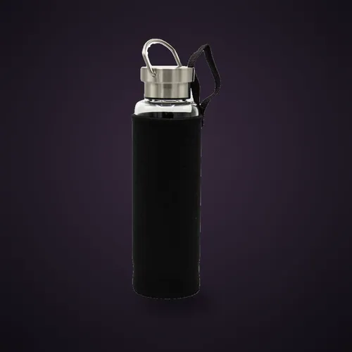 Crystal Infused Glass Water Bottle - Relaxing Amethyst - Obelisk – Crystal Infused Glass Bottle 500 ml from Starseed UK
