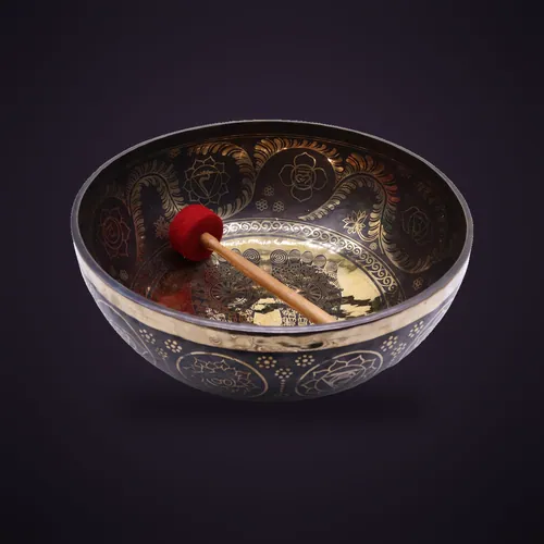 Engraved - Huge Vibrational Feet Standing Bowl - 50x20cm (10.7kg) – Tibetan Singing Bowls from Starseed UK