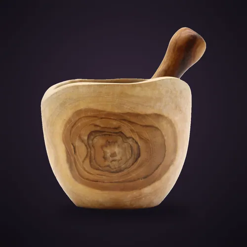 Ergo Teak Pestal & Morter Lrg – Ergo Teak Pestle & Mortar from Starseed UK