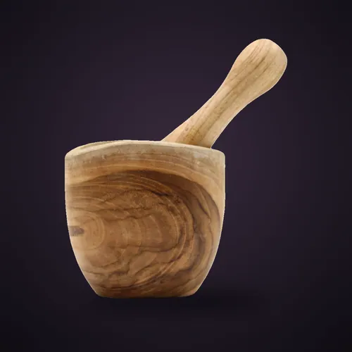 Ergo Teak Pestal & Morter Small – Ergo Teak Pestle & Mortar from Starseed UK