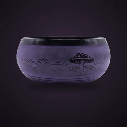 Extra Loud - Mushroom Singing Bowl - Purple Haze (23x10.5cm, 1.3kg) – Tibetan Singing Bowls from Starseed UK