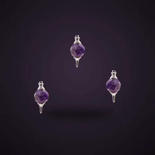 Facted Gemstone Pendulum - Amethyst – Special Gemstone Pendulums from Starseed UK