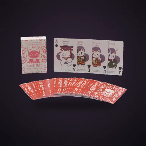 Fortune Cats Playing & Oracle Cards- Maneki Neko Deck – Playing & Oracle Cards from Starseed UK