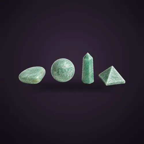 Four Gemstone Shapes - Amazonite – Four Gemstone Shapes Sets from Starseed UK