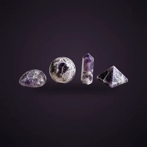 Four Gemstone Shapes - Amethyst – Four Gemstone Shapes Sets from Starseed UK