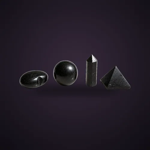 Four Gemstone Shapes - Black Tourmaline – Four Gemstone Shapes Sets from Starseed UK