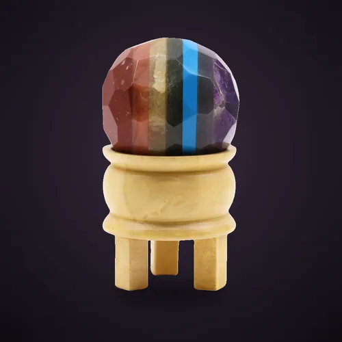 Gemstone Faceted Healing Ball & Stand - Seven Chakra – Gemstone Faceted Healing Balls & Stand from Starseed UK