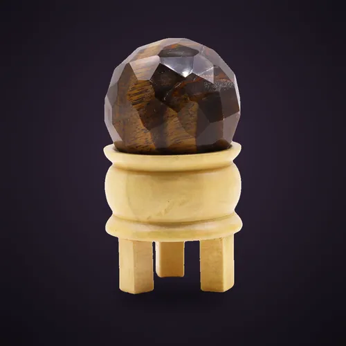 Gemstone Faceted Healing Ball & Stand - Tigereye – Gemstone Faceted Healing Balls & Stand from Starseed UK