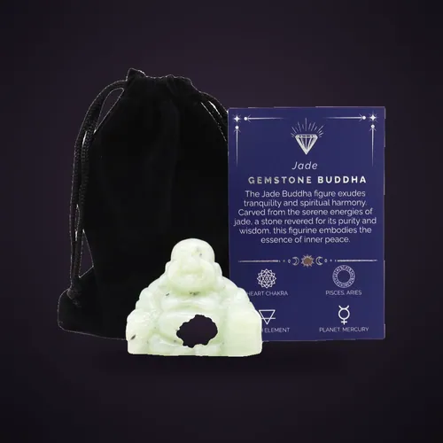 Gemstone Large Buddha - Jade – Gemstone Figures from Starseed UK