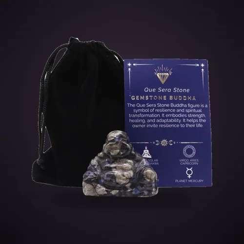 Gemstone Large Buddha - Que Sera Stone – Gemstone Figures from Starseed UK