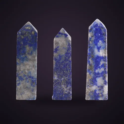 Gemstone Obelisk Point approx 5cm - Afghan Lapis – Gemstone Obelisk Points from Starseed UK