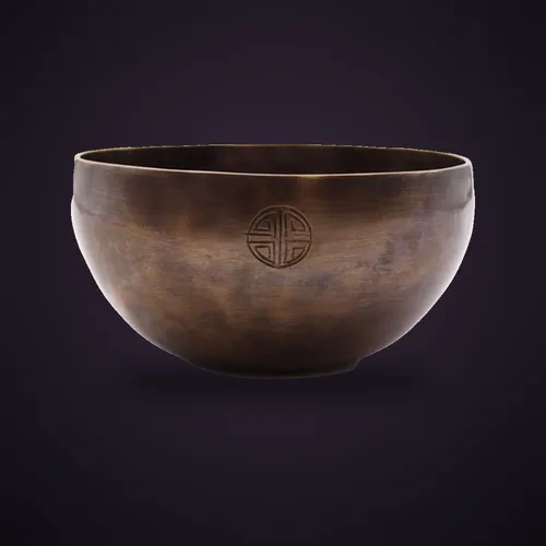 Large Indian Moon Phase Singing Bowl - (approx 850g) - 17cm – Tibetan Singing Bowls from Starseed UK