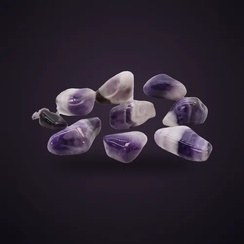 M Tumble Stones - Amethyst Banded (Grade B) – Medium and Large Tumble Stones from Starseed UK