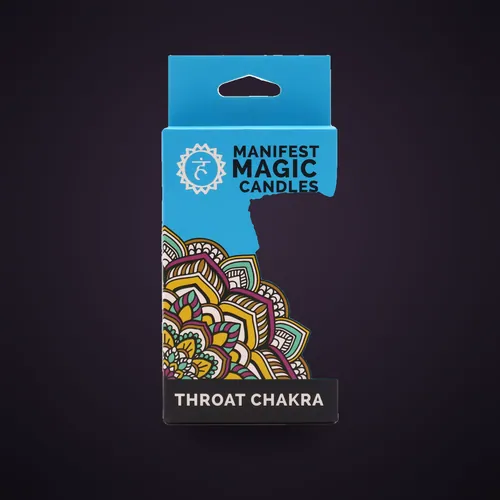 Manifest Magic Candles (pack of 12) - Blue - Throat Chakra – Magic Candles for Manifestation from Starseed UK