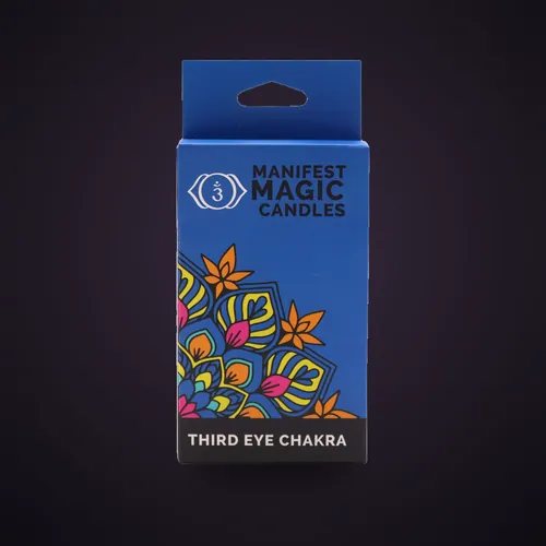 Manifest Magic Candles (pack of 12) - Indigo - Third Eye Chakra – Magic Candles for Manifestation from Starseed UK