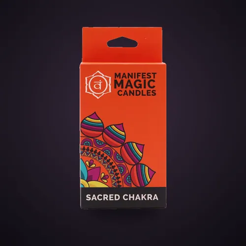 Manifest Magic Candles (pack of 12) - Orange - Sacred Chakra – Magic Candles for Manifestation from Starseed UK