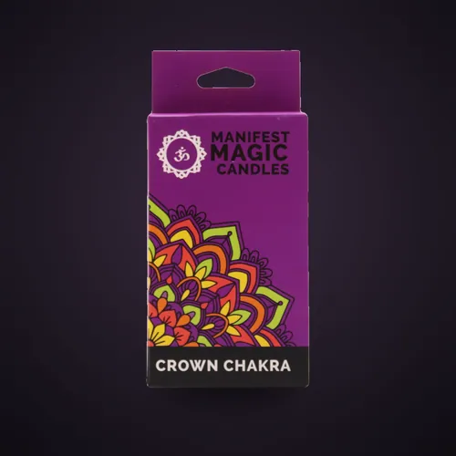 Manifest Magic Candles (pack of 12) - Violet - Crown Chakra – Magic Candles for Manifestation from Starseed UK