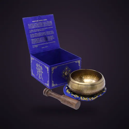 Medicine Buddha Singing Bowl Set 10cm (min 500gm) – Tibetan Sing Bowls Sets from Starseed UK