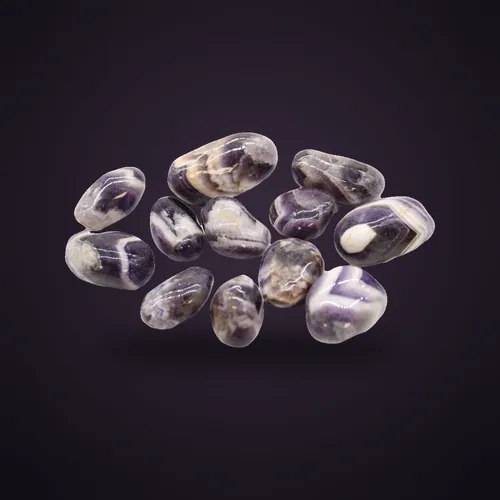Medium African Tumble Stones - Amethyst - Chevron – Medium African Tumble Stones from Starseed UK