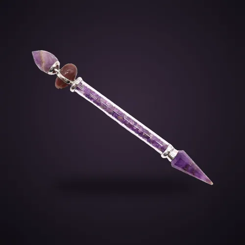 Shiva Lingam Magic Wand - Amethyst - Success – Gemstone Shiva Lingam Magic Wands from Starseed UK