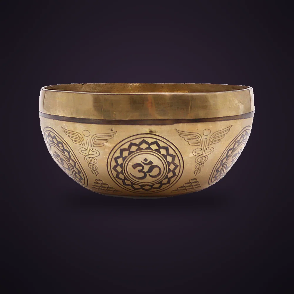 Tibetan Healing Engraved Bowl - 16cm - 7 Chakra