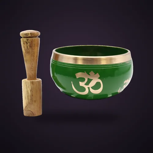 Tree of Life Singing Bowl Set- Green 10.7cm – Tibetan Singing Bowls from Starseed UK